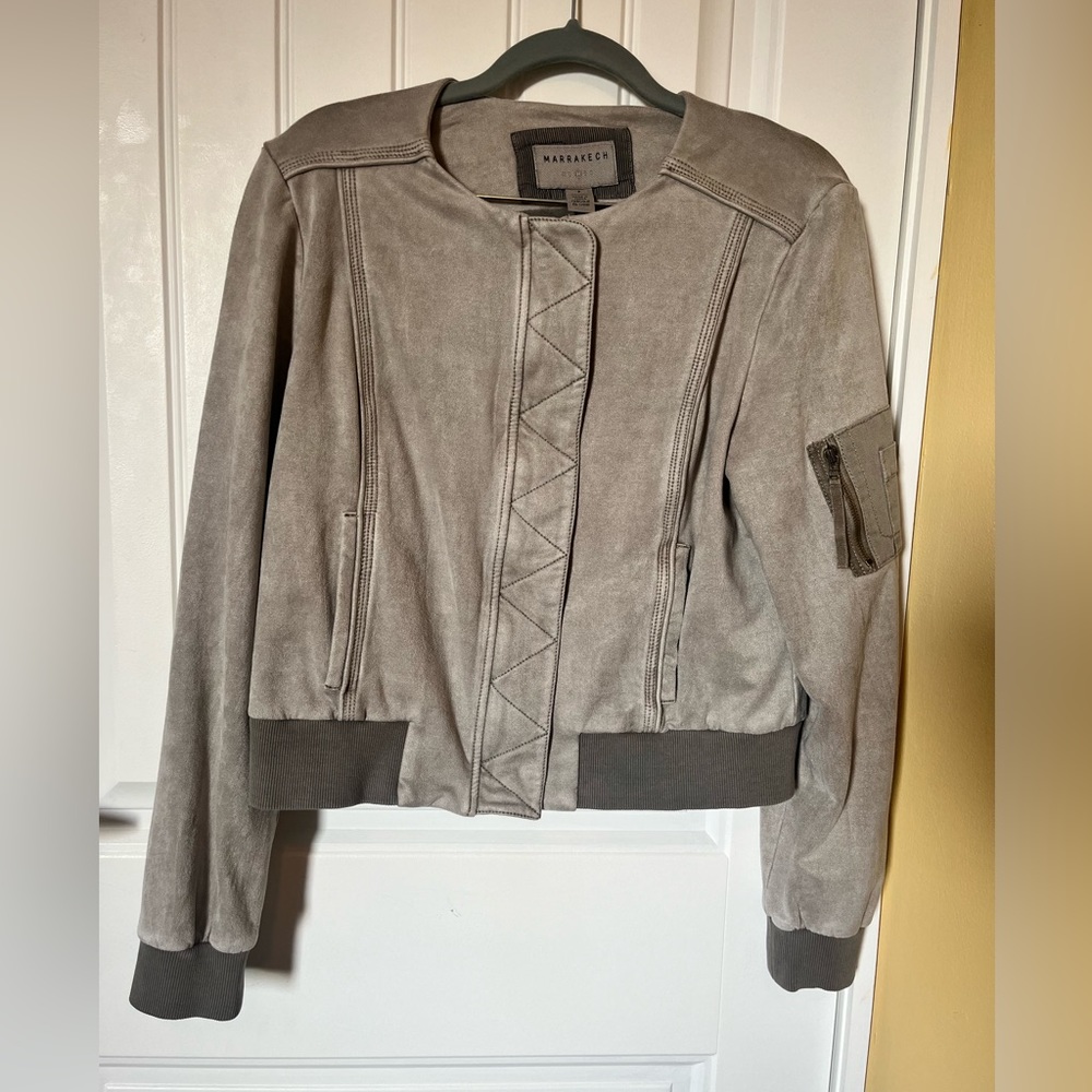 Marrakech women’s small beige bomber jacket